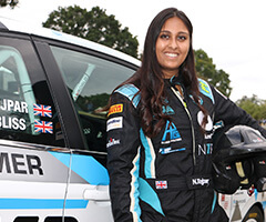 Nabila Tejpar, rally car driver